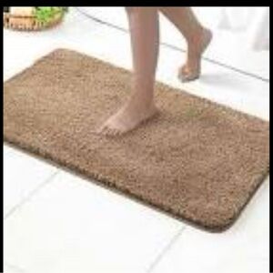 Alayrac Non Slip Bathroom Mat, Brown, (24” x 40”)